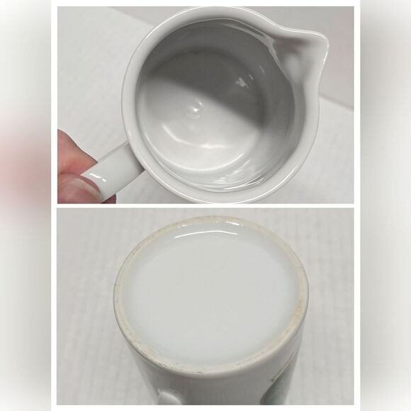 Georges Briard Creamer Forbidden Fruit Blue-green Pear with leaves Vintage MCM - Picture 6 of 7